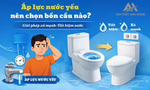 Áp Lực Nước Yếu Nên Chọn Bồn Cầu Nào?