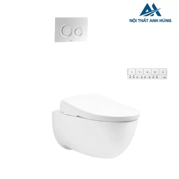 Bàn cầu treo tường kết hợp nắp rửa điện tử toto CW812REA TCF47360GAA WH172AAT TCA546 MB174P#SS