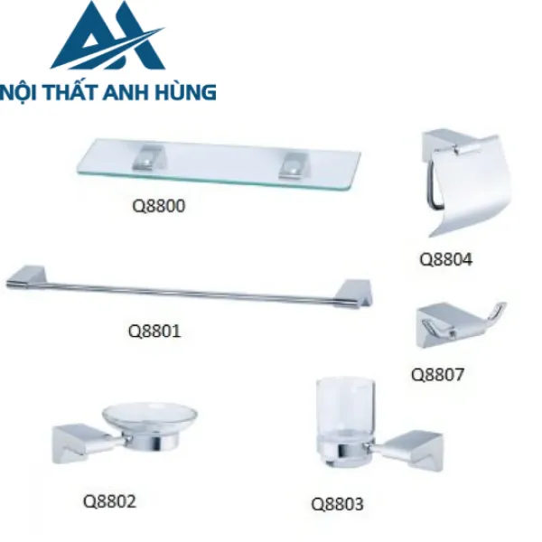 Bộ Phụ Kiện Caesar Q8800-A6 6 Món Inox 304