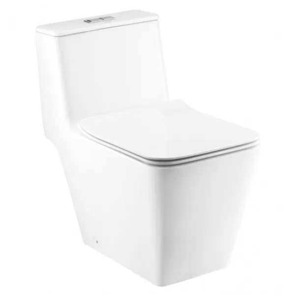 Bồn Cầu COTTO C10327 Một Khối Quado Xả Nhấn