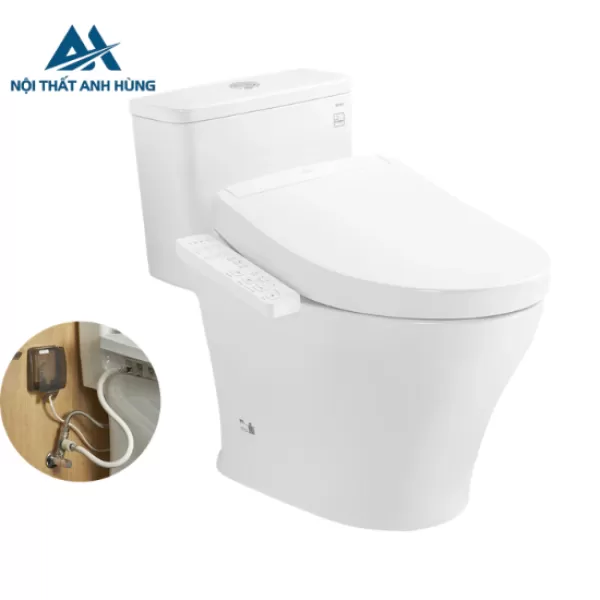 Bồn cầu 1 khối TOTO MS857DW16 nắp điện tử Washlet