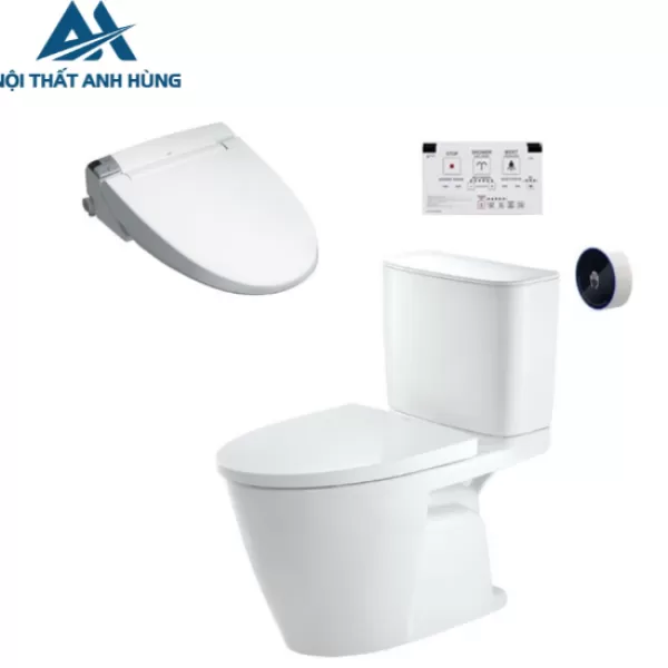 Bồn cầu 2 khối xả cảm ứng nắp điện tử INAX ACT-602 + CW-KA22AVN