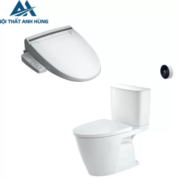 Bồn cầu 2 khối xả cảm ứng nắp điện tử INAX ACT-602 + CW-KB22AVN