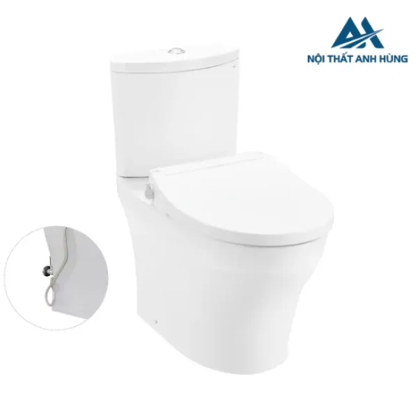 Bồn cầu TOTO CS838DE2 2 khối nắp rửa cơ TCW07S