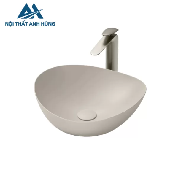 Chậu lavabo đặt bàn TOTO LT4704#MBE be mờ