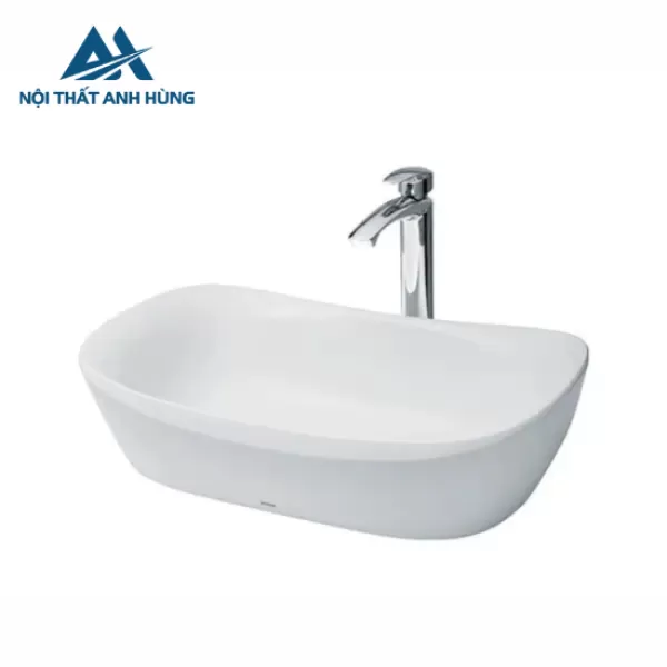 Chậu lavabo đặt bàn TOTO PJS07WE#GW trắng bóng