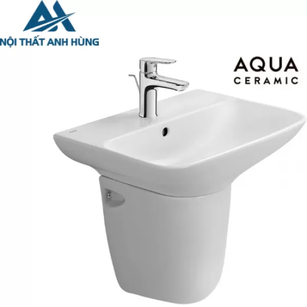 Chậu Lavabo Inax AL-289V/L-288VC Chân Treo Tường Aqua Ceramic