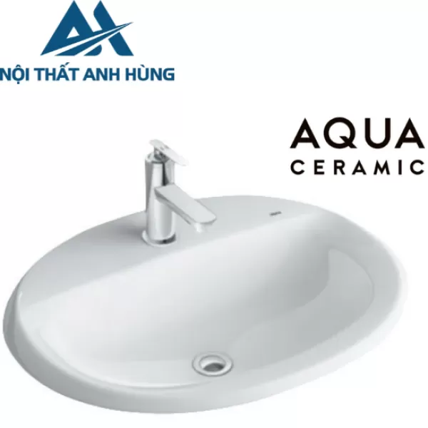 Chậu Rửa Lavabo Inax AL-2395V Dương Vành Aqua Ceramic