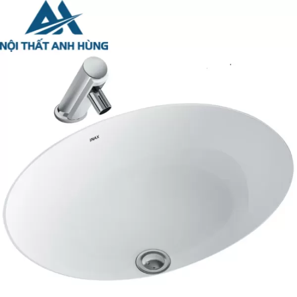Chậu Rửa Lavabo Inax L-2293V  Âm Bàn Oval