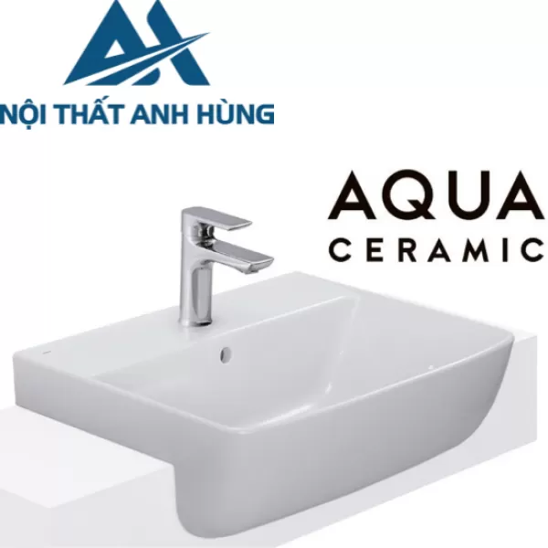 Chậu Rửa Mặt Lavabo Inax AL-345V Bán Âm Aqua Ceramic