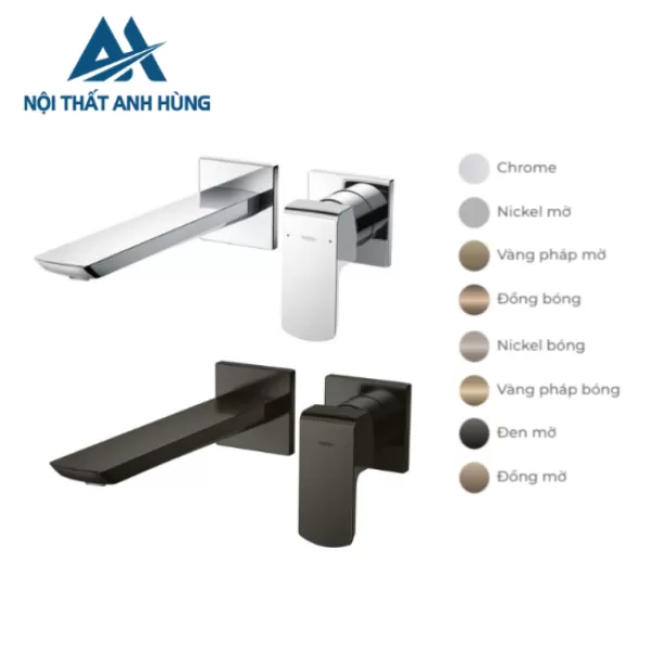 Vòi lavabo nóng lạnh gắn tường TOTO TLG02311BB