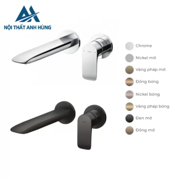 Vòi lavabo nóng lạnh gắn tường TOTO TLG04310BB