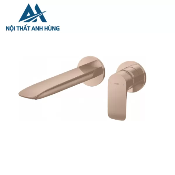 Vòi Lavabo TOTO TLG04310BB#BRG Nóng Lạnh Gắn Tường Màu Vàng Hồng