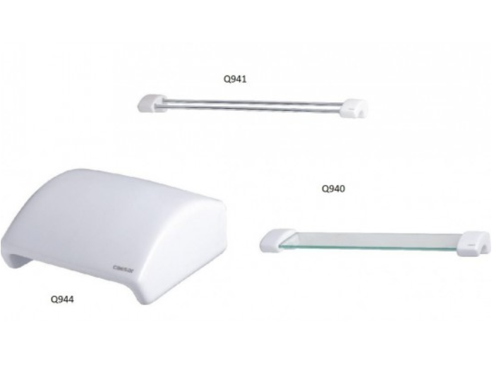 Bộ Phụ Kiện 3 Món Sứ Caesar Q940+Q941+Q944 Phòng Tắm