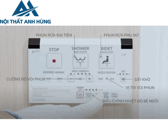 Bồn cầu 1 khối nắp điện tử INAX AC-2700 + CW-KA22AVN