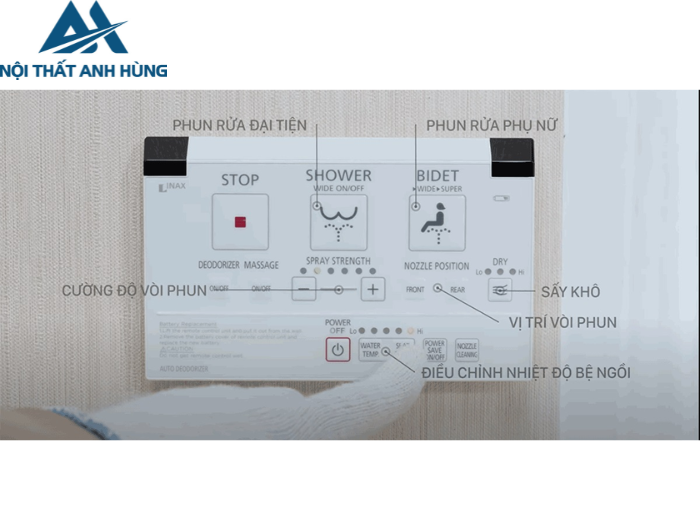 Bồn cầu 1 khối nắp điện tử INAX AC-4005 + CW-KA22AVN