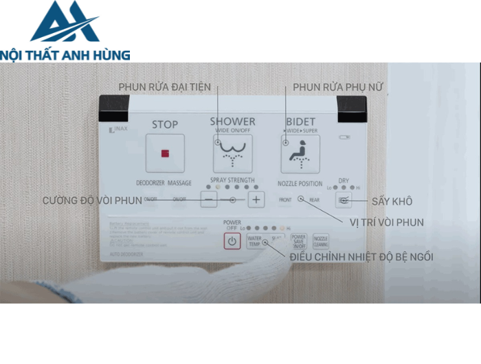 Bồn cầu 1 khối nắp điện tử INAX AC-902 + CW-KA22AVN