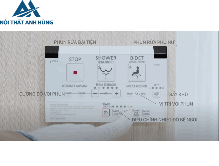 Bồn cầu 1 khối nắp điện tử INAX AC-919R + CW-KA22AVN