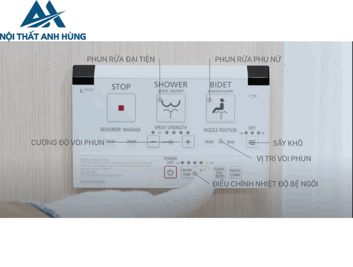 Bồn cầu 1 khối nắp điện tử INAX AC-989 + CW-KA22AVN