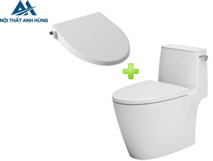 Bồn cầu 1 khối nắp rửa cơ INAX AC-912 + CW-S15VN
