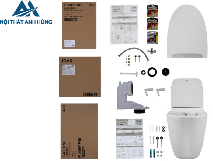 Bồn cầu 2 khối xả cảm ứng INAX ACT-832VN nắp đóng êm