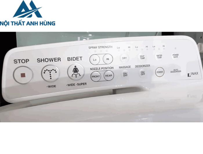 Bồn cầu 2 khối xả cảm ứng nắp điện tử INAX ACT-832 + CW-KB22AVN