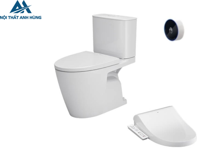 Bồn cầu 2 khối xả cảm ứng nắp điện tử INAX ACT602 + CWH18VN