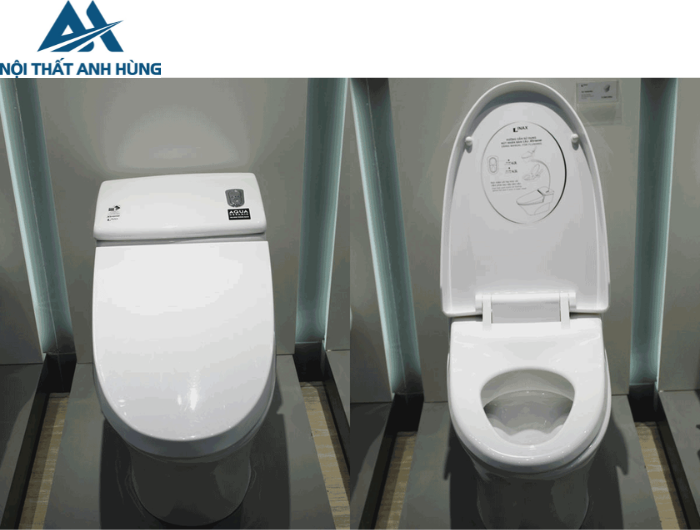 Bồn Cầu INAX AC-1008VRN 1 Khối Aqua Ceramic Xả Nhấn