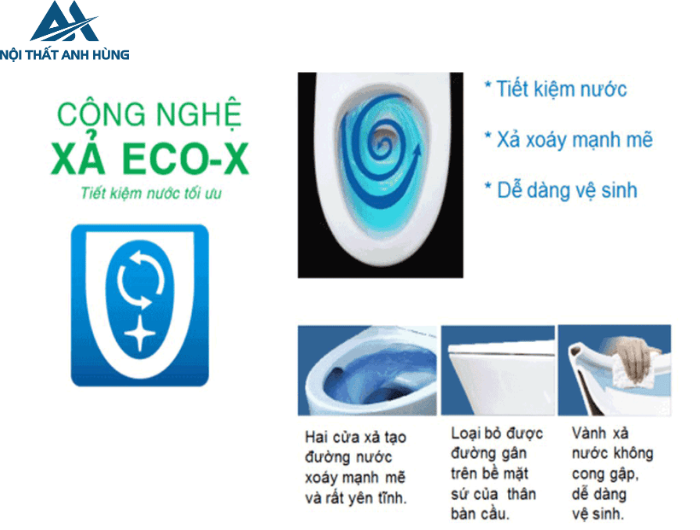Bồn Cầu INAX AC-1032VN 1 Khối Nắp Êm Aqua Ceramic