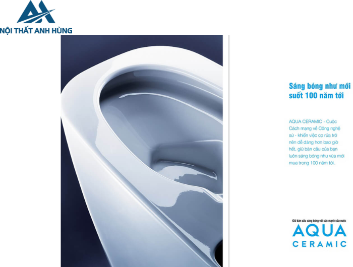 Bồn Cầu INAX AC-900VRN-2 1 Khối Aqua Ceramic Nắp Mỏng