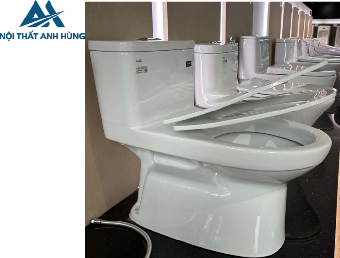 Bồn Cầu INAX AC-969VN-2 1 Khối Aqua Ceramic Nắp Mỏng Đóng Êm