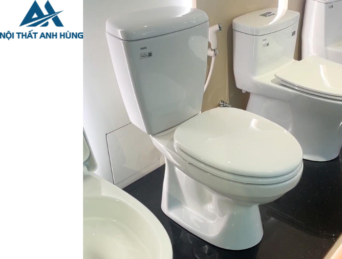Bồn Cầu INAX C-117VA 2 Khối Xả Gạt Nắp Thường