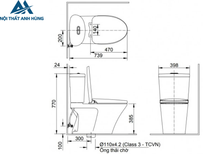 Bồn Cầu Nắp Điện Tử INAX AC-700A + CW-H18VN