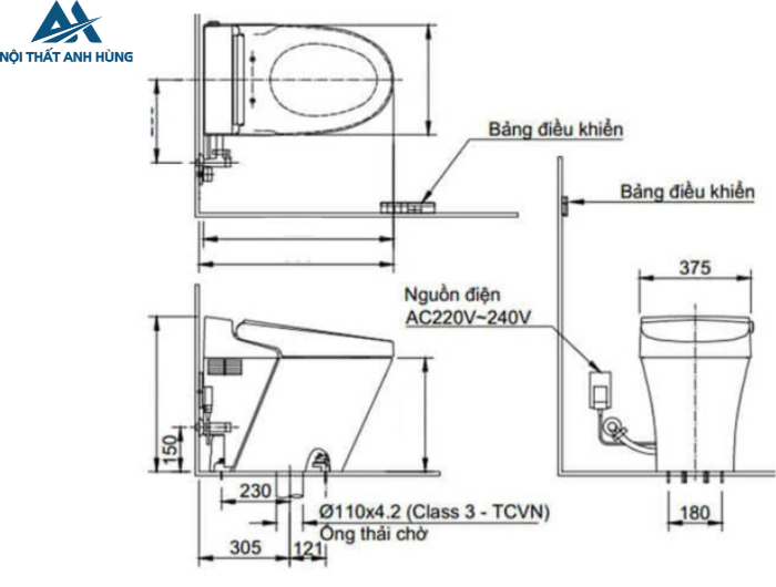 Bồn Cầu Thông Minh INAX AC-G216VN Satis Trắng