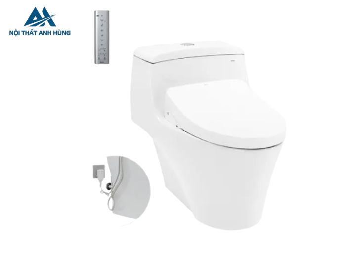 Bồn cầu TOTO MS823DRW11 1 khối nắp điện tử Washlet S7