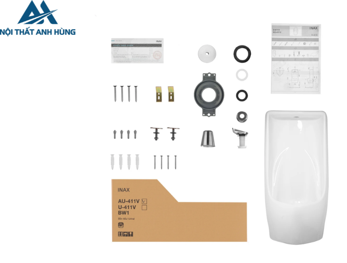 Bồn Tiểu Nam Inax AU-411V Treo Tường AquaCeramic