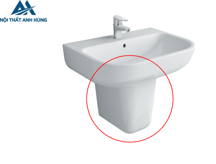 Chân Ngắn Lavabo INAX L-298VC Treo Tường 