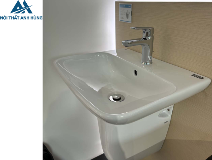 Chậu Lavabo Inax AL-289V/L-288VC Chân Treo Tường Aqua Ceramic