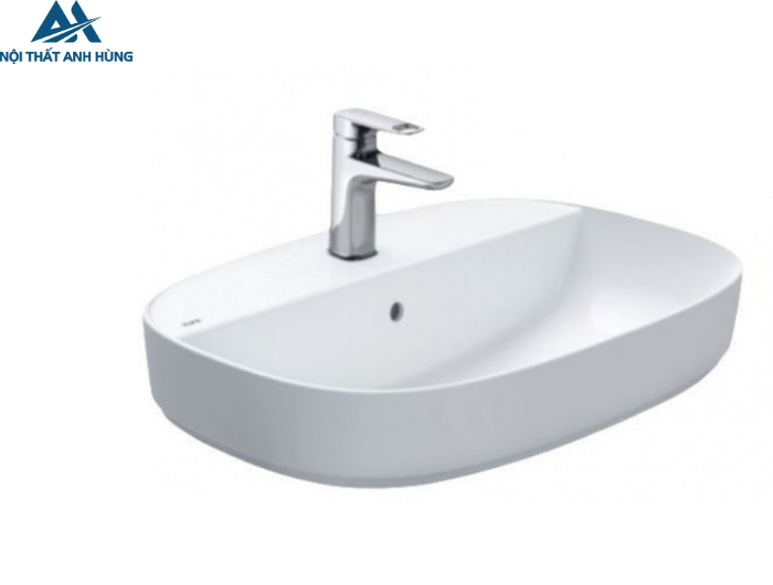 Chậu Rửa Lavabo Đặt Bàn NAX AL-652VGC 3 Lỗ Men Aqua Ceramic