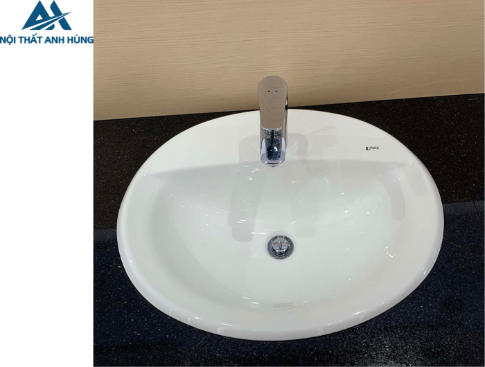 Chậu Rửa Lavabo Âm Bàn Inax L-2395V Dương Vành