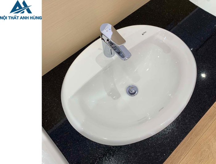 Chậu Rửa Lavabo Âm Bàn Inax L-2395V Dương Vành