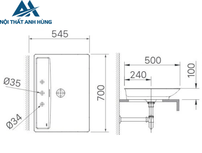 Chậu Rửa Lavabo Đặt Bàn AL-S630V Inax Aqua Ceramic
