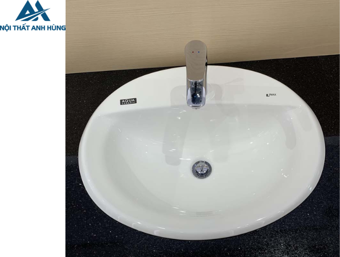 Chậu Rửa Lavabo Inax AL-2395V Dương Vành Aqua Ceramic