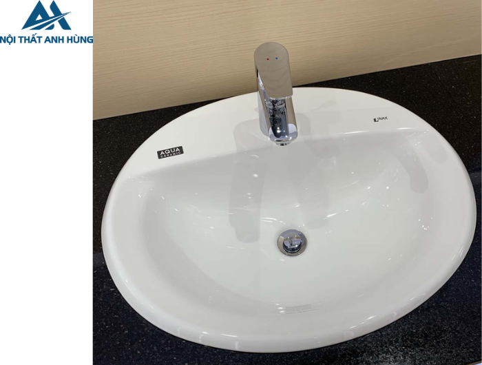 Chậu Rửa Lavabo Inax AL-2395V Dương Vành Aqua Ceramic