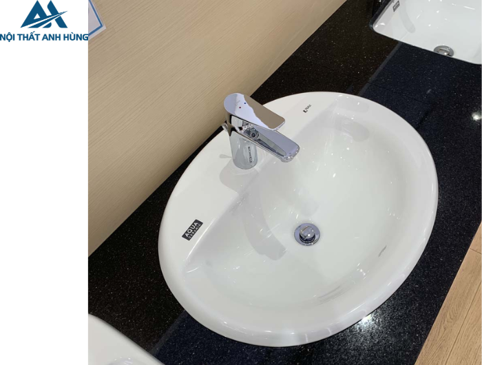 Chậu Rửa Lavabo Inax AL-2395V Dương Vành Aqua Ceramic