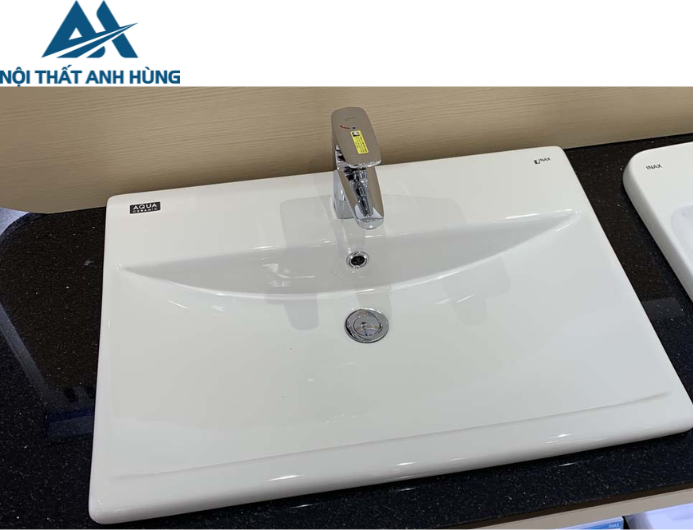 Chậu Rửa Lavabo Inax AL-2397V Dương Vành Aqua Ceramic