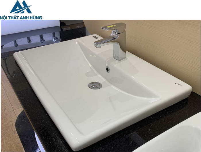 Chậu Rửa Lavabo Inax AL-2397V Dương Vành Aqua Ceramic
