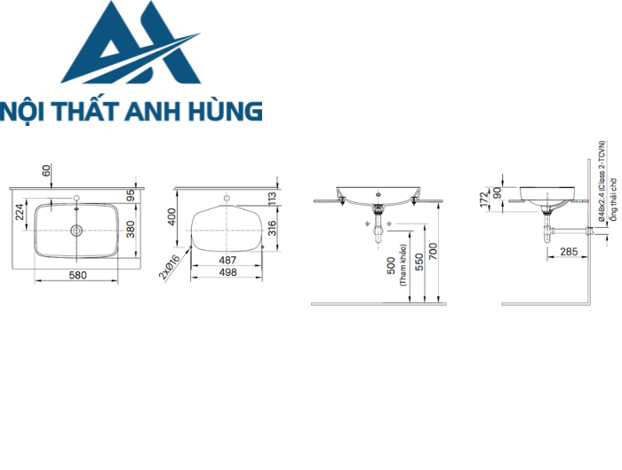 Chậu Rửa Lavabo Inax AL-299V  Đặt Bàn Aqua Ceramic