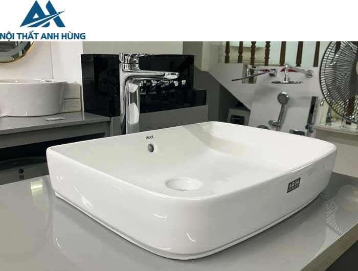 Chậu Rửa Lavabo Inax AL-638V Đặt Bàn Aqua Ceramic