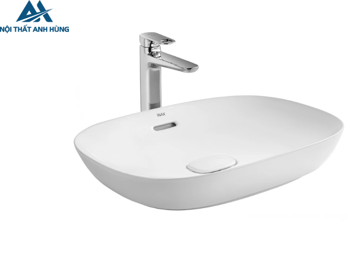 Chậu Rửa Lavabo Inax AL-682V Đặt Bàn Aqua Ceramic